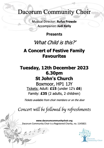 Christmas Concert (click 'more' below to buy tickets online)